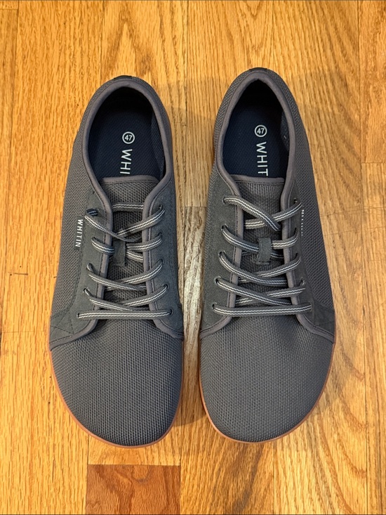WHITIN Other - Whitin Men’s Gray Barefoot Wide Toe Mesh Lace Up Sneakers Athletic Shoes 47/US13